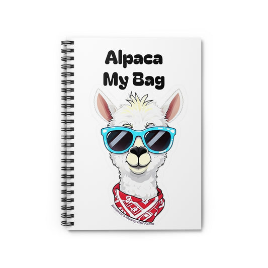 Fun Alpaca-Themed Spiral Notebook - Perfect for Students and Animal Lovers!