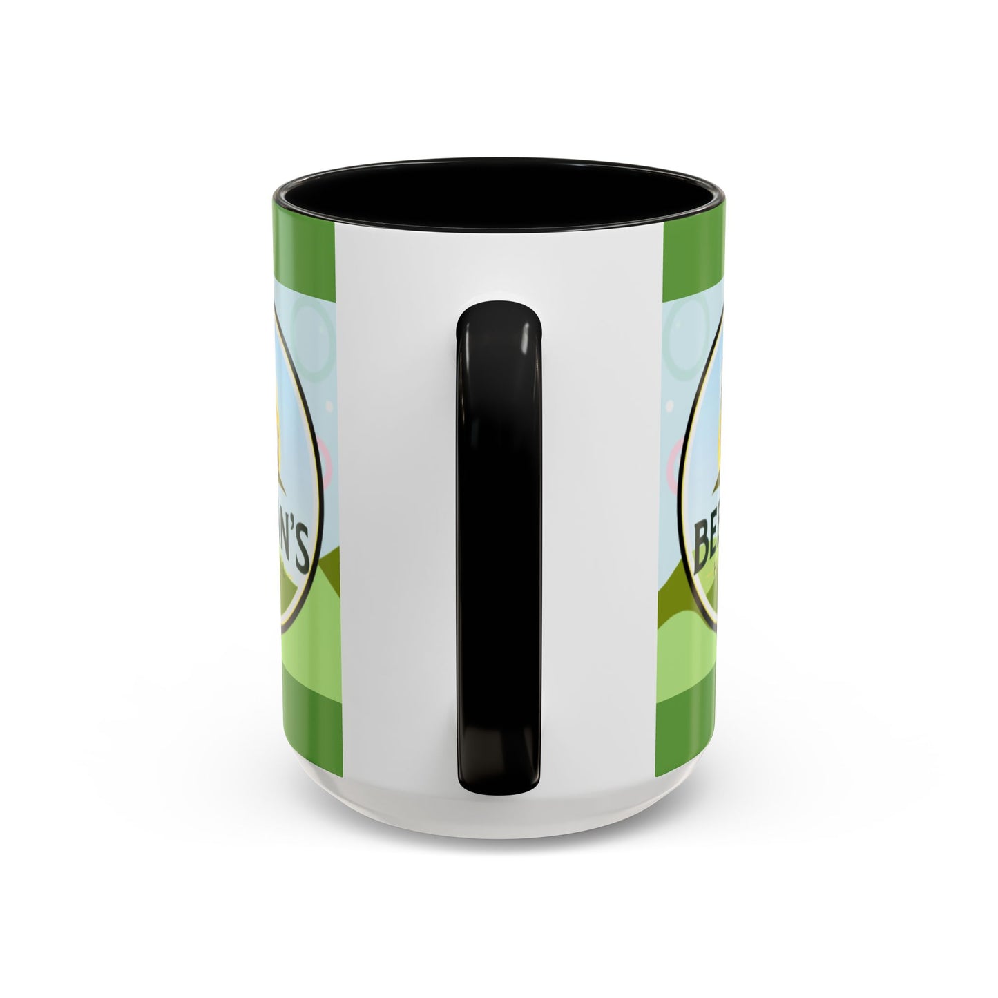 Coffee Mug - Beeman's Honey Hill Farm Logo featuring Chili Pie the Alpaca, Mini Donkey, and Sheep