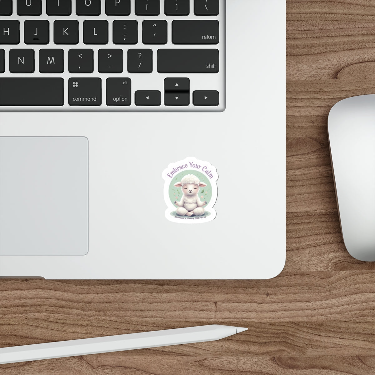 Sheep Embrace Your Calm Die-Cut Stickers | Beeman's Honey Hill Farm