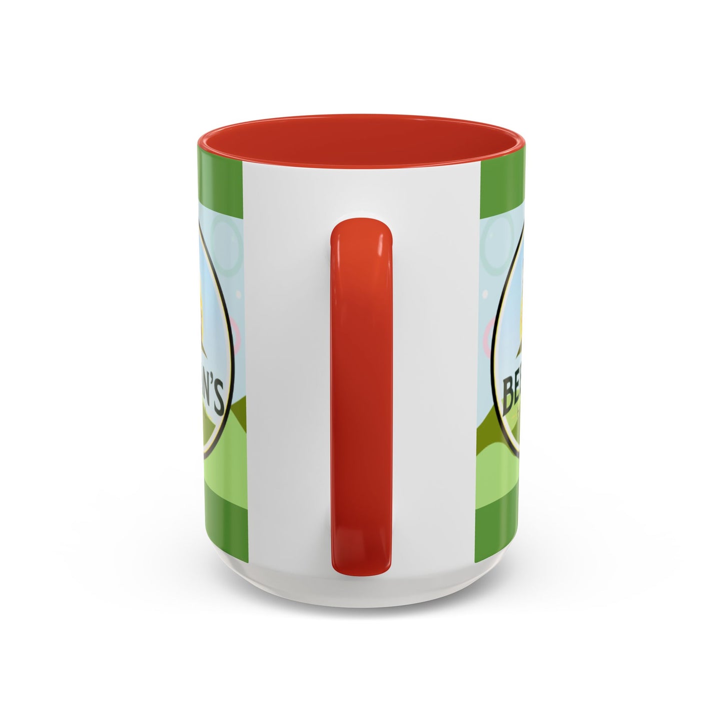 Coffee Mug - Beeman's Honey Hill Farm Logo featuring Chili Pie the Alpaca, Mini Donkey, and Sheep