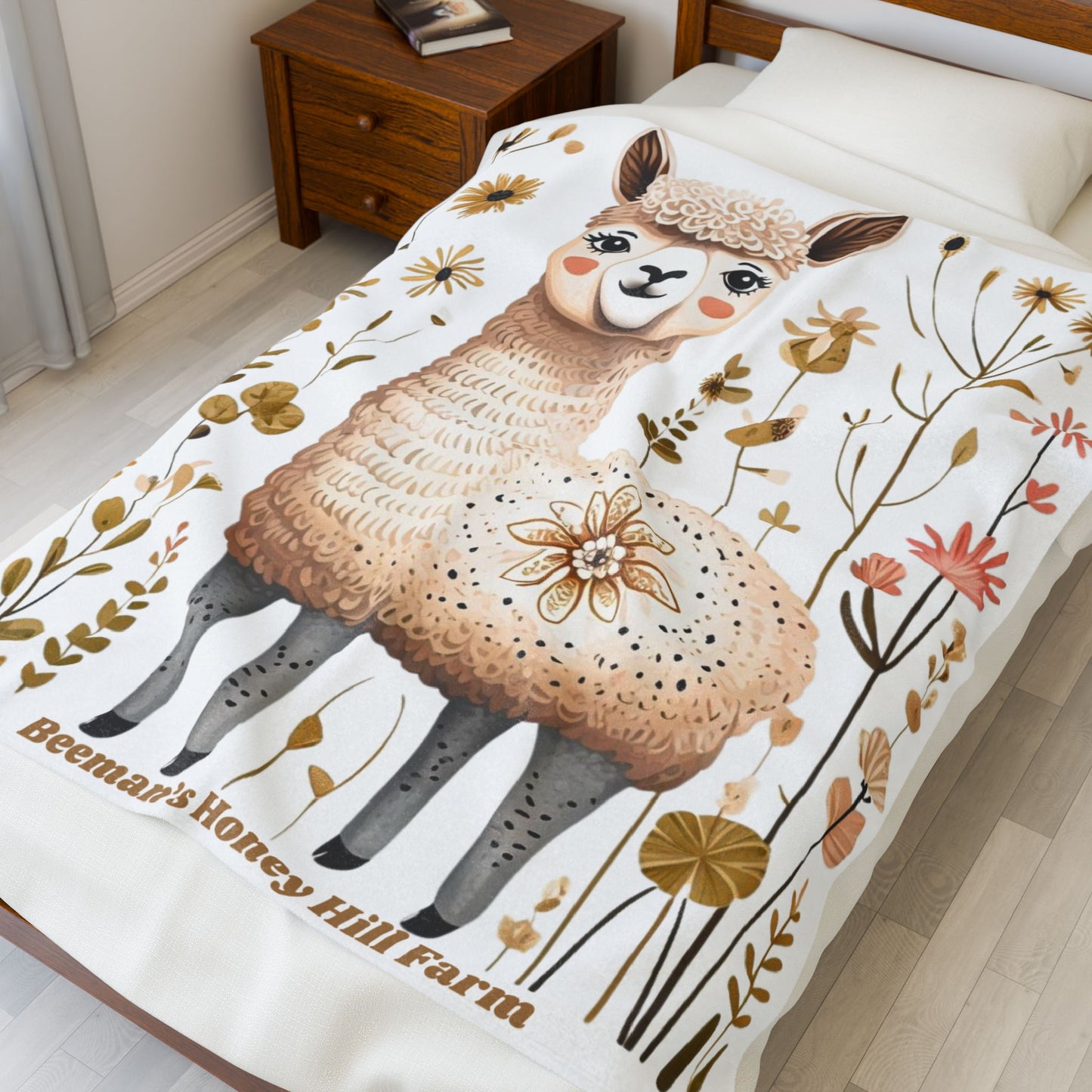 Cozy Farmhouse Alpaca Plush Blanket - Perfect for Home Decor & Gifting